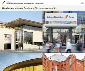 HDG.de(Stiftung Haus der Geschichte der Bundesrepublik Deutschla) Screenshot