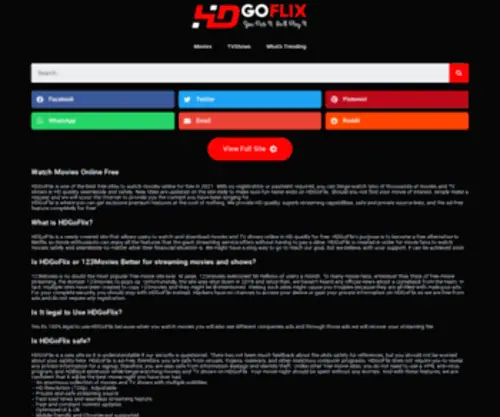 Hdgoflix.com(Watch Free Movies & TVShows Online) Screenshot