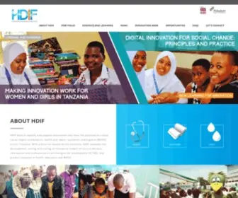 Hdif-TZ.org(Human Development Innovation Fund) Screenshot
