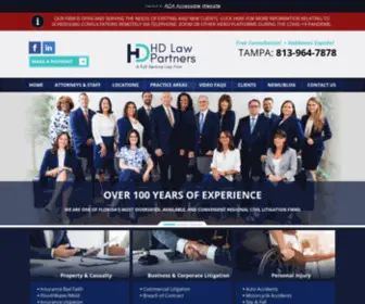 Hdlawpartners.com(Tampa Insurance Attorney) Screenshot