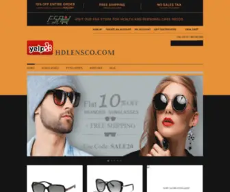 Hdlensco.com(Eyeglasses) Screenshot