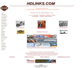 Hdlinks.com(The best linksite for Harley Davidson) Screenshot