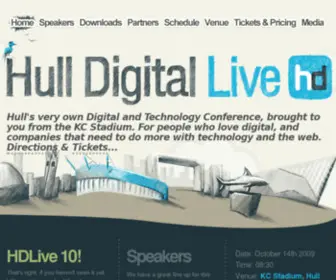 Hdlive09.co.uk(Hull Digital Live 09) Screenshot