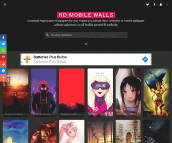 Hdmobilewalls.com(HD Mobile Walls) Screenshot