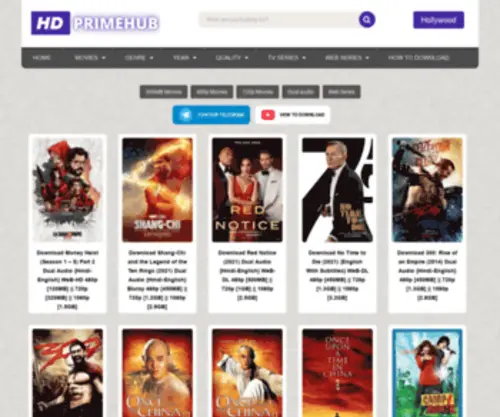 HDprimehub.com(Download Hollywood Movies) Screenshot