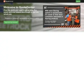 Hdquotecenter.com(The Home Depot Quote Center) Screenshot