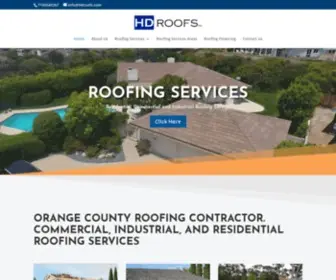 Hdroofs.com(Orange County Roofing Contractor) Screenshot