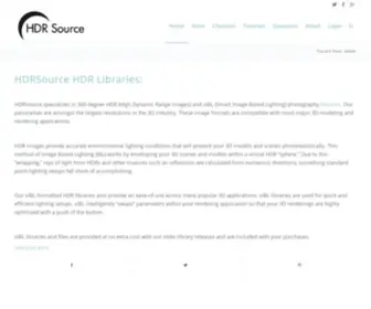 HDrsource.com(HDR High Dynamic Range Libraries for 3D Renderings) Screenshot
