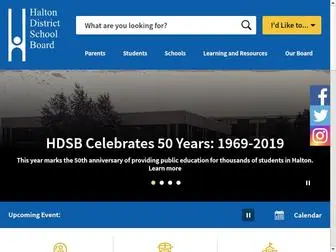 HDSB.ca(The Halton District School Board) Screenshot