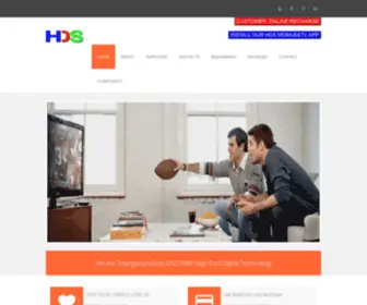 Hdsindia.com(HYDERABAD CABLE DIGITAL SERVICES Pvt.Ltd) Screenshot