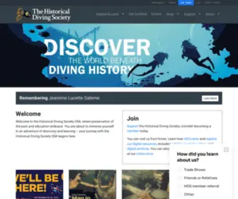 HDS.org(Historical Diving Society) Screenshot