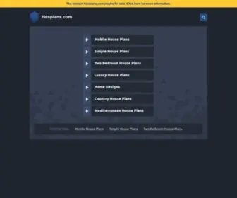 HDSplans.com(Home Design Services) Screenshot