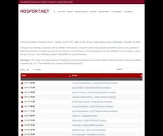 HDsport.net(Sport Live Stream) Screenshot