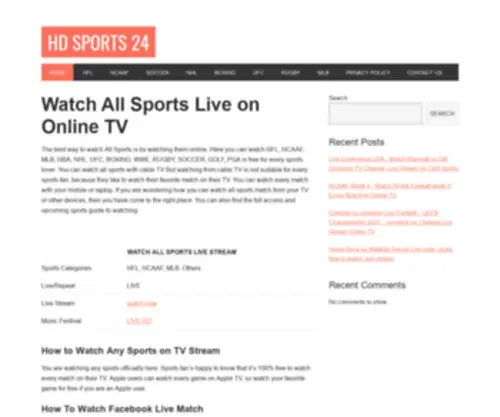 HDsports24.live(Watch) Screenshot