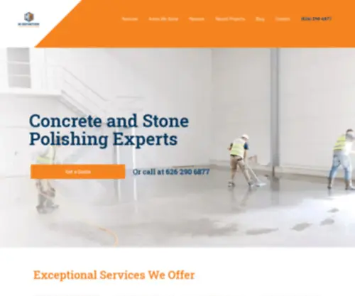 HDstonepolish.com(Concrete Polishing & Epoxy Flooring) Screenshot