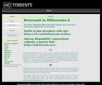 Hdtorrents.xyz(HD torrent tracker Italiano) Screenshot