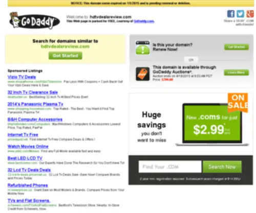 HDTvdealsreview.com(HDTV Deals) Screenshot