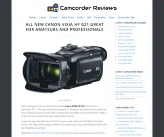 HDvcam.net(Reviews of HD Camcorders) Screenshot