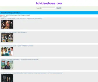 Hdvideoshome.com(Hdvideoshome) Screenshot