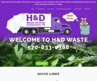 Hdwaste.com(H&D Waste) Screenshot