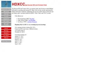 HDXCC.org(Hoosier DX and Contest Club) Screenshot