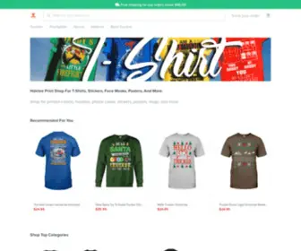 HDxtee.com(Hdxtee Print shop for T) Screenshot