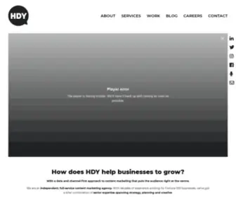 Hdyagency.com(Content Marketing Agency) Screenshot