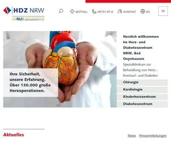 HDZ-NRW.de(Und Diabeteszentrum NRW) Screenshot