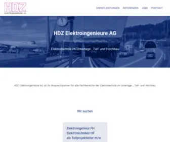 HDZ.ch(HDZ Elektroingenieure AG) Screenshot