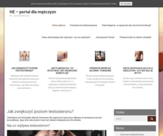 HE.com.pl(Portal dla mężczyzn) Screenshot