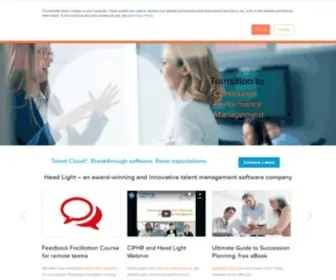 Head-Light.co.uk(Leading Talent Management Software from Head Light) Screenshot