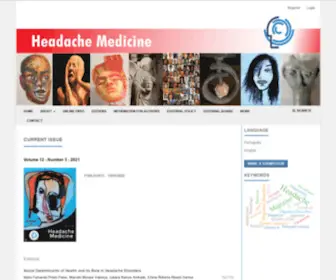 Headachemedicine.com.br(Headache Medicine) Screenshot