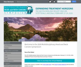 Headandnecksymposium.org(Head and Neck SymposiumMultidisciplinary Head and Neck Cancers Symposium) Screenshot