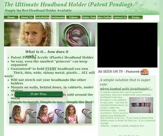 Headbandholder.com(The Original Headband Hanger) Screenshot