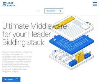 Headbidder.net(Ultimate middleware for your Header Bidding ad stack) Screenshot