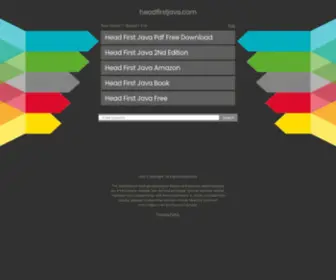 Headfirstjava.com(Headfirstjava) Screenshot