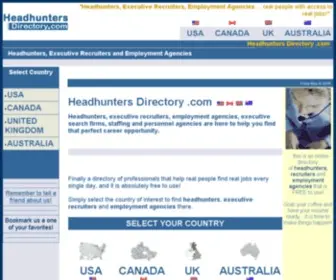 Headhuntersdirectory.com(Headhunters Directory) Screenshot