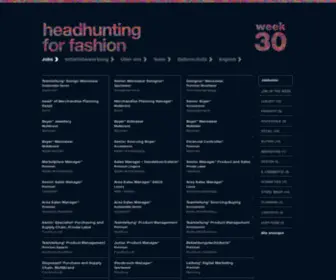 Headhuntingforfashion.de(Headhunting for fashion) Screenshot