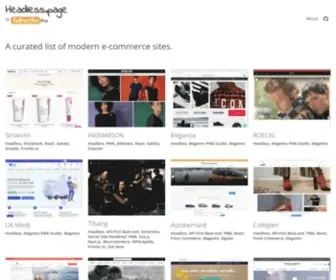 Headless.page(A curated list of modern e) Screenshot