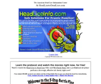 Headliceinfo.com(Headliceinfo) Screenshot