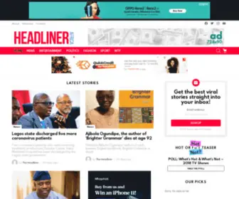 Headlinerafrica.com(Headliner Africa) Screenshot