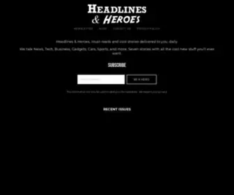 Headlinesandheroes.com(Gifts for Men) Screenshot