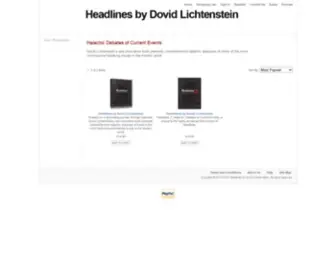 Headlinesbook.com(Headlines by Dovid Lichtenstein) Screenshot