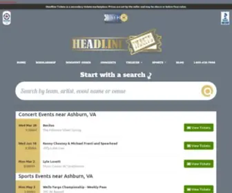 Headlinetickets.com(Tickets Without Fees) Screenshot