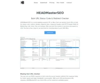 Headmasterseo.com(Bulk URL Checker Software) Screenshot