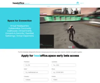 Headoffice.space(Space for connection a Metaverse for business) Screenshot