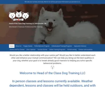 Headoftheclassdogtrainingllc.com(Head of the Class Dog Training LLC) Screenshot