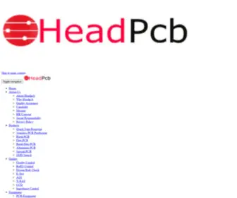 Headpcb.com(Professional PCB Service Provider) Screenshot