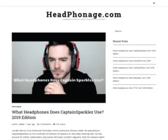 Headphonage.com(Headphones Insights by an Audiophile) Screenshot