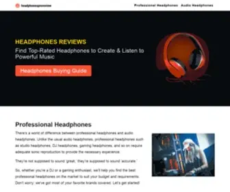 Headphonesproreview.com(Headphones Pro Review) Screenshot